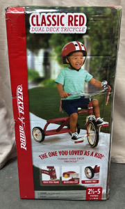 Classic Red Dual Deck Tricycle