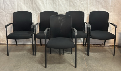 (5) Matching Black Chairs