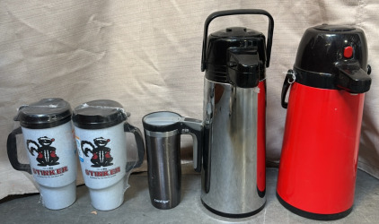 Assortment of Thermoses & Airpots