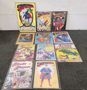 Superman And Wonder Woman Wall Art!