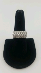 925 Silver Gemstones Ring - Size 7