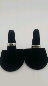 (3) 925 Silver Rings - Size 6,7&frac12;