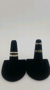 (4) 925 Silver Rings - Size 1,5,6&frac12;