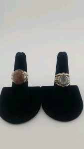 (2) Sterling Silver Rings - Size 6, 7&frac12;