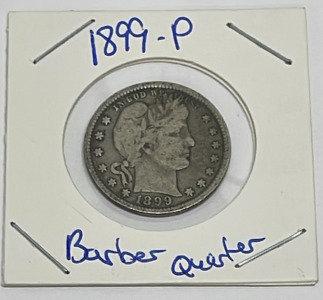 1899-P Barber Quarter (Carded)