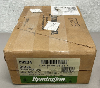 Case Of (250) Remington 12 Gauge 2-3/4&rdquo; Target Shotgun Shells