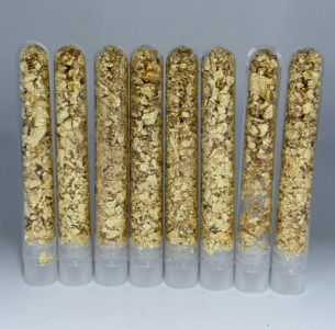 (8) Bottles Of Gold Flake/Leaf Gold