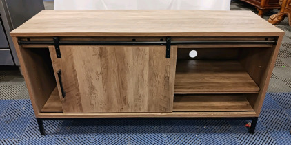 (1) Sliding Barn Door TV Console