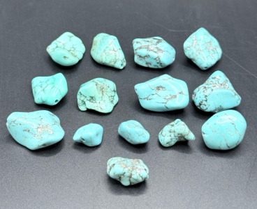 (15) 253ct. Turquoise Tumbled/ Polished