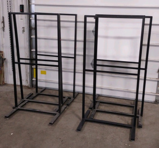 (6) 30"x 2'x 5'&frac12;" Black Metal Display Signs for Big Advertising