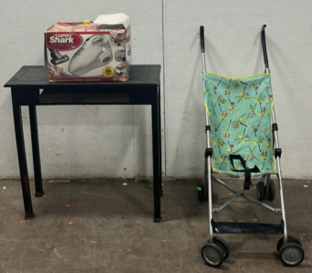 (1) Small Table (1) Stroller (1) Shark Vacuum
