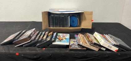 (1) Box of Assorted DVD&rsquo;s