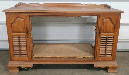 (1) Wood Console Cabinet - 51"x17&frac12;"x28"<br/>
