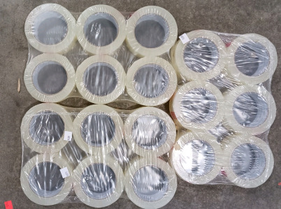 (18) Clear Packing Tape Rolls - PrimeTacTape