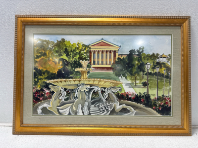 (1) Wood Framed Painting Signed And Dated