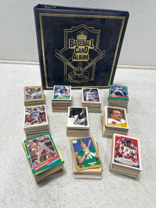 50+ Assorted Baseball Cards And (1) Baseball Card 3 Ring Binder