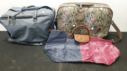 (2) Carry Bags, (1) Bag w/ Fabric