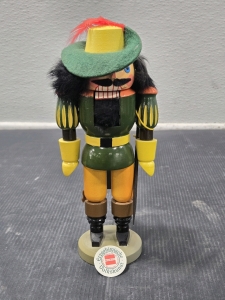 Authentic Handmade Wood Nutcracker (Made in Germany) Musketeer Themed 9", Made by Expertic in Erzgebirge Region
