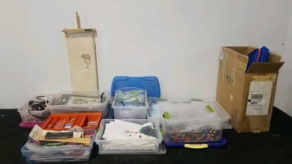 Boxes of Assorted Sewing/Crafts Items- String, Thread, and More!