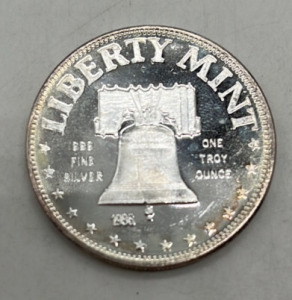 One Troy Ounce .999 Fine Silver Liberty Coin