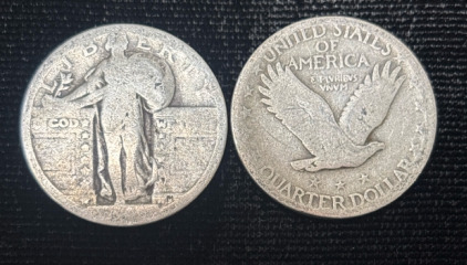 Denver Standing Library US Silver Quarters