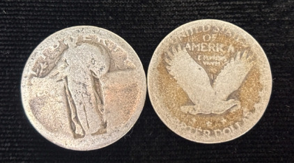 Denver Standing Library US Silver Quarters