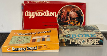 Vintage Rummy Royal, Aggravation, And Probe Game Of Words