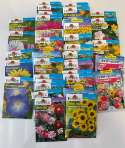 (55) Variety Of Flower Seed Packets