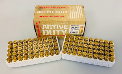 Box Of Winchester 9mm 115 Gr. Ball MII52