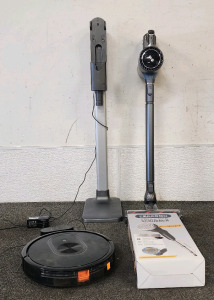 LG CordZero Cordless Stick Vacuum, Peccoon Power Spin Scrubber Still In Box, And A XIEBRO Robot Vacuum
