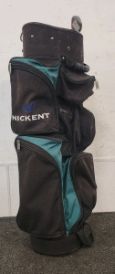 Nickent Caddy Bag With 5 Golf Clubs