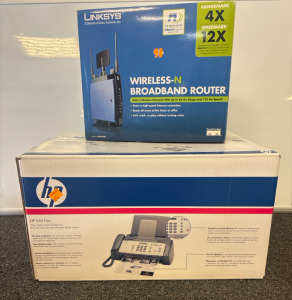 Wireless Broadband Router With HP Plain Paper Inkjet Quality Fax
