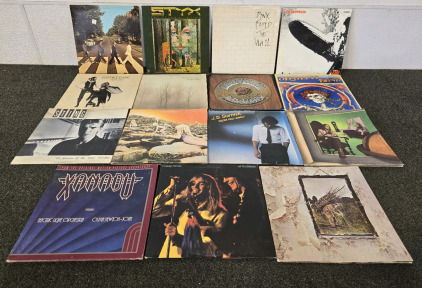 (15) Vintage Vinyl Records - The Beatles, Pink Floyd, Styx, Led Zeppelin, Fleetwood Mac, Sting, Greatful Dead, & More