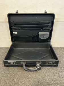 Locking Leather Briefcase