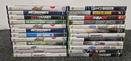 (24) Xbox 360 Games- Sports, Kinect Games, Work Out, Shooters