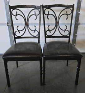 (2) Black Dining Chairs