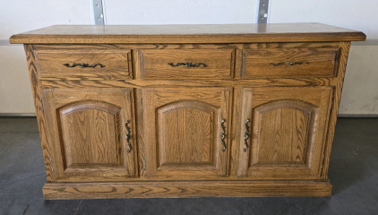3-Door 3-Drawer Wood Cabinet