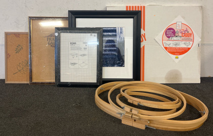 Puzzle Caddy, Picture Frames, Cork Board, Embroidery Hoops