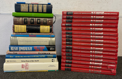 Books Including 1-16 Book Popular Mechanics Encyclopedia & Other Handbooks