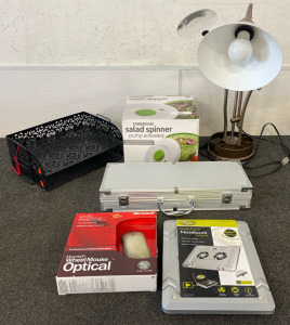 Multi-Purpose Lamp, Salad Spinner, Metal Case, Microsoft Wheel Mouse, Dual Cool Laptop Cooling Fan