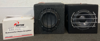 (2) Subwoofers, Dayton Audio Subwoofer Plate Amplifier