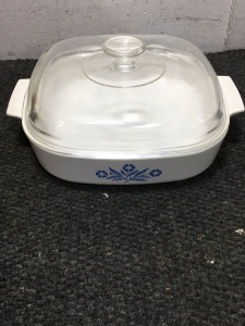 Vintage Corning Ware 10&rdquo; x 10&rdquo; Dish With Lid
