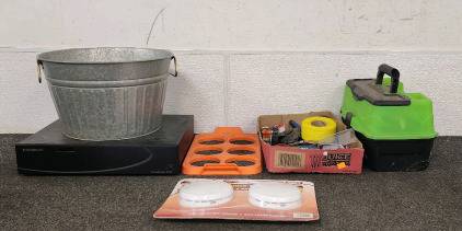 Escient TuneBase 100 CD Player, Toolbox, Smoke/Fireplace Alarms, And More!
