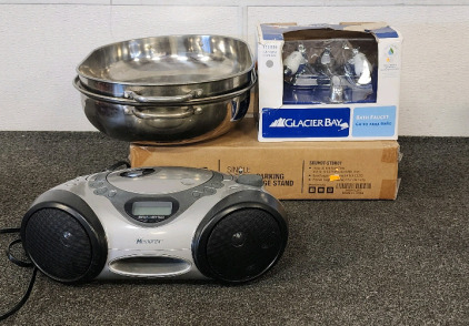 Single Bicycle Parking And Storage Stand, Glacier Bay Barh Faucet, Memorex Radio/CD Player, And More.