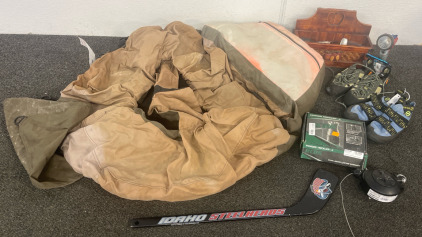 Caddis Systems Float Tube, Climbing Shoes, Powder Trickler, Various Small Tools & More