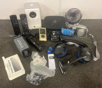 HyperX Cloud Stinger gaming headset, HP Smart Projector, Routers, Canon PowerShot G6 Camera, Sylvania HR Cam Corder & More Electronics