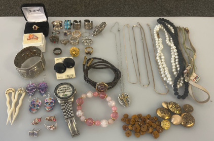 Jewelry Including Rings, Necklaces, Bracelets, Watch, Earrings & More