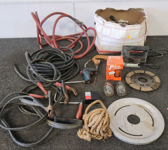 Black And Decker Jig Saw, Air Compressor Hoses, Bumper Cables, And More!