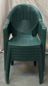 (6) Matching Plastic Chairs