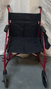 Red 4-Wheel Transport Chair